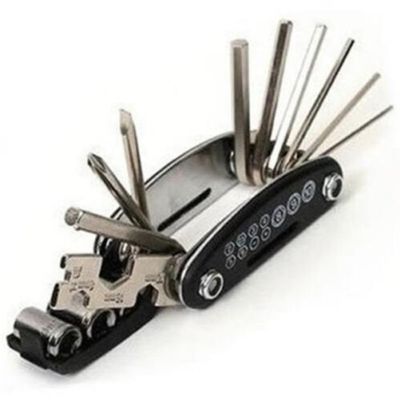 1 Pcs Of Steel 16 In 1 Multi-function Cycling Repair Tools Bicycle Tool Bike Repair Kits