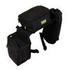 TrailMax English/Endurance Horse Saddle Bag Bundle; Set of English Saddle Pommel Bags and Cantle Bag, Combination Trail Riding Saddle Bags for English/Endurance Saddles; Black view 4
