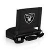 Picnic TIME NFL Las Vegas Raiders Gridiron Stadium Seat, Lightweight, Portable Folding Chair for Bleachers and Benches, (Black) view 1