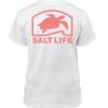 Salt Life Pro Salt Turtle Youth Short Sleeve Tee, White, Small view 1