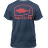 Salt Life Pro Salt Tuna Youth Short Sleeve Tee, Washed Navy, Small view 1
