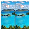 Styubn Cornhole Board Wraps Tropical Turquoise Sea Cornhole Skins for Boards,Skin Decal Vinyl Wrap for Cornhole Game Board Bag Toss (2xpcs.) view 2