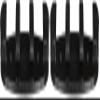 Attwood 11926-7 Zig-Zag Cleats, 3  Inches Long, Nylon, Black, for Rope Up to 3/8-Inch Diameter, Drilled for 2 Fasteners, Pair (Pack of 2) view 1