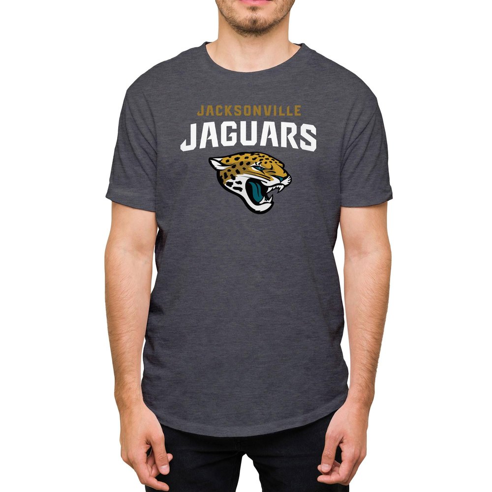 Hybrid Sports NFL - Jacksonville Jaguars - Core Logo - Men's and Women's Short Sleeve T-Shirt - Size Small - Jacksonville Jaguars - Heather Charcoal