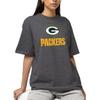 Hybrid Sports NFL - Green Bay Packers - Core Logo - Men's and Women's Short Sleeve T-Shirt - Size Medium - Green Bay Packers - Heather Charcoal view 2