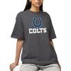 Hybrid Sports NFL - Indianapolis Colts - Core Logo - Men's and Women's Short Sleeve T-Shirt - Size Large - Indianapolis Colts - Heather Charcoal view 2