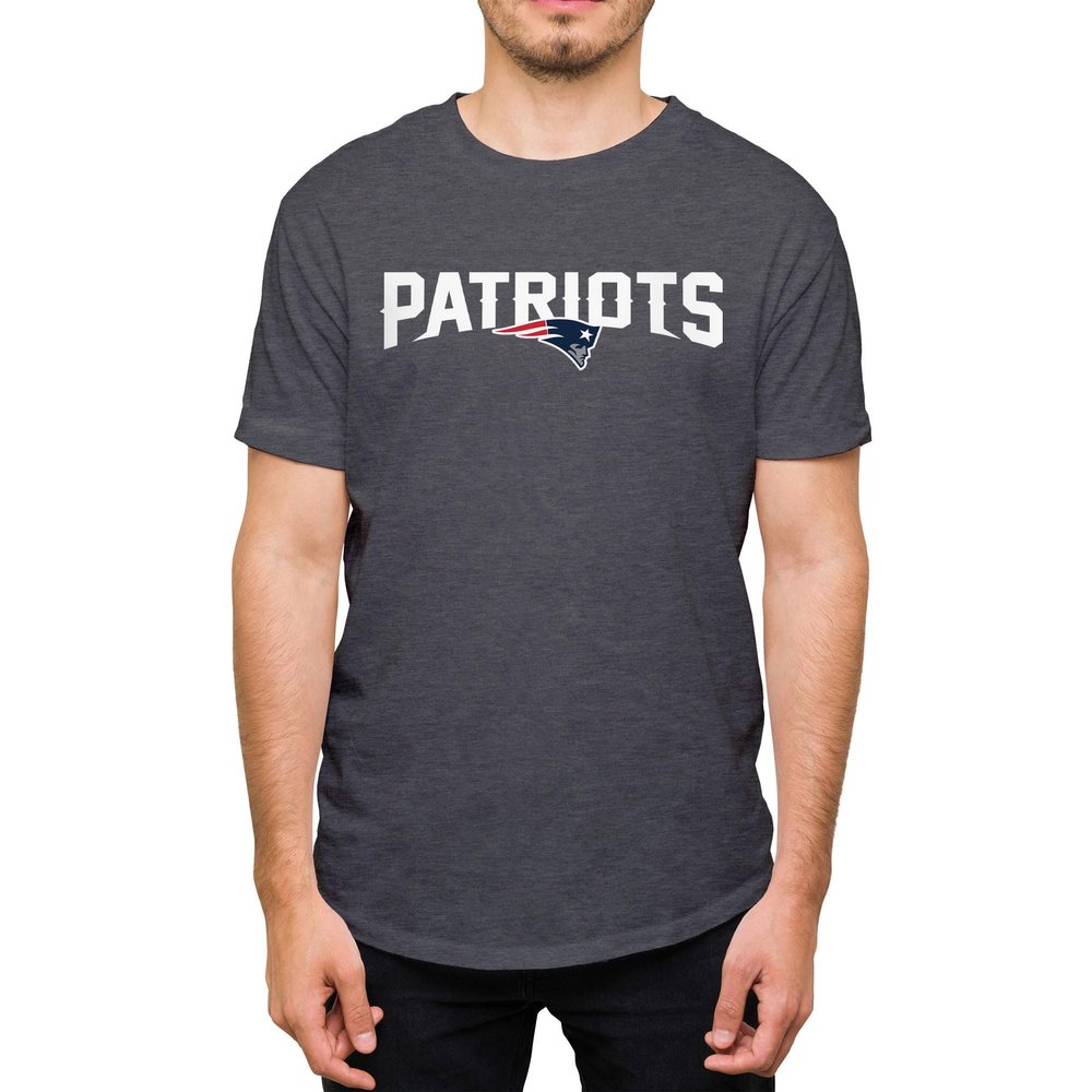 Hybrid Sports NFL - New England Patriots - Core Logo - Men's and Women's Short Sleeve T-Shirt - Size Small - New England Patriots - Heather Charcoal