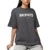 Hybrid Sports NFL - New England Patriots - Core Logo - Men's and Women's Short Sleeve T-Shirt - Size Small - New England Patriots - Heather Charcoal view 2