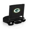 Picnic TIME NFL Green Bay Packers Gridiron Stadium Seat, Lightweight, Portable Folding Chair for Bleachers and Benches, (Black) view 1