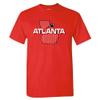 Atlanta Football Field Fans Shirt (Red T-Shirt, 2XL) view 1