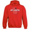 Xtreme Apparrel Atlanta Football Field Fans Sweatshirt Hoodie (Red Hoodie, 2XL) view 1