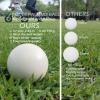 DONZWIYES Pallino Ball Replacement for Bocce Ball Game and Boule Game Tournament Quality 2.24 in/57 mm White view 2
