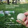 DONZWIYES Pallino Ball Replacement for Bocce Ball Game and Boule Game Tournament Quality 2.24 in/57 mm White view 4