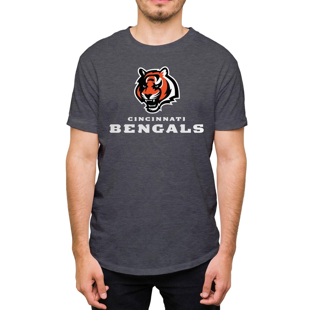 Hybrid Sports NFL - Cincinnati Bengals - Core Logo - Men's and Women's Short Sleeve T-Shirt - Size 3 X-Large - Cincinnati Bengals - Heather Charcoal