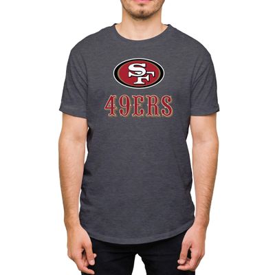 Hybrid Sports NFL - San Francisco 49ers - Core Logo - Men's and Women's Short Sleeve T-Shirt - Size 3 X-Large - San Francisco 49ers - Heather Charcoal
