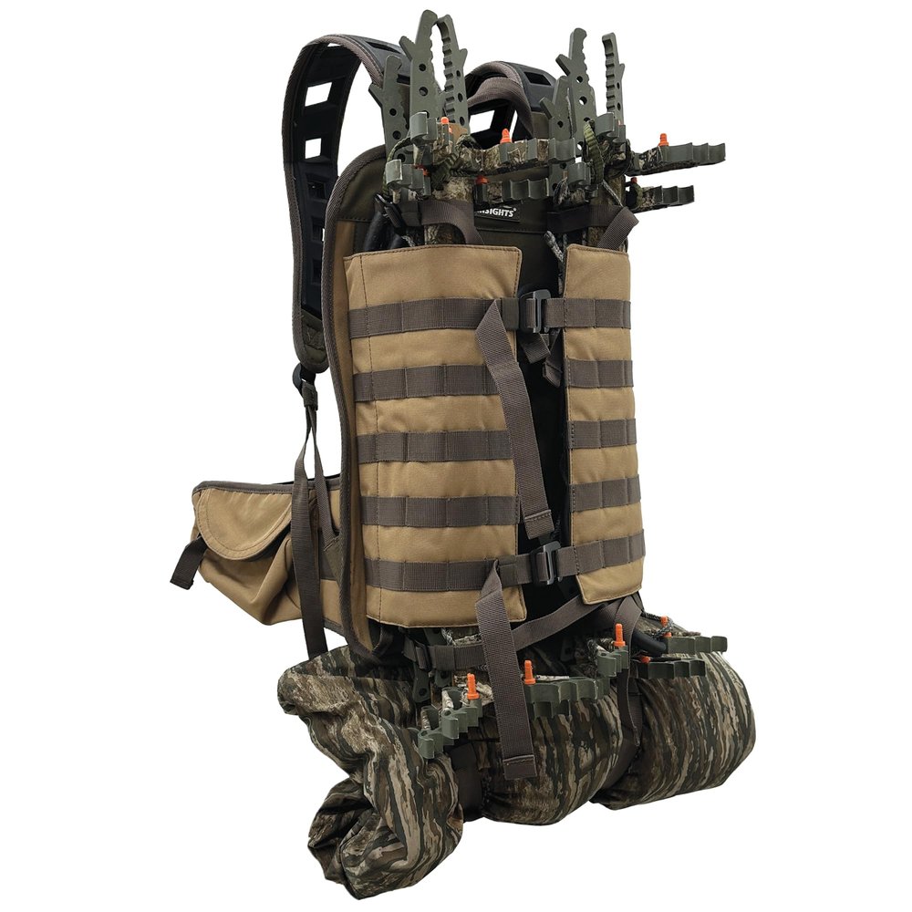 Insights Hunting by frogg toggs - Saddle Stalker Hunting Backpack, Solid Elements Brown