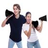 Anderson's Premium Black and White 8" Megaphones Noisemakers Boost School Spirit Cheerleader Sports Football Basketball Homecoming Squad Team Party Dance Club Parade Competition Fan Pack of 50 view 4