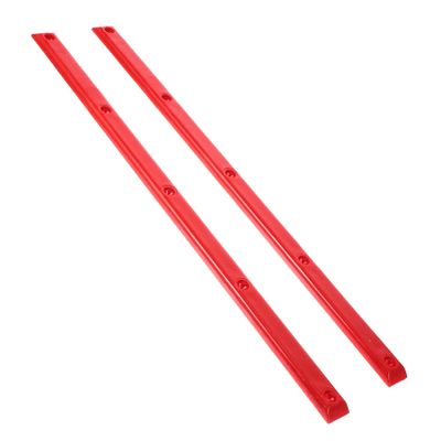 Kisangel Deck Rails Skateboard 2 Pcs Anti-Collision Rib Bones Professional Skateboard Grind Rails Wear-Resistant Easy to Fit
