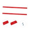 Kisangel Deck Rails Skateboard 2 Pcs Anti-Collision Rib Bones Professional Skateboard Grind Rails Wear-Resistant Easy to Fit view 4