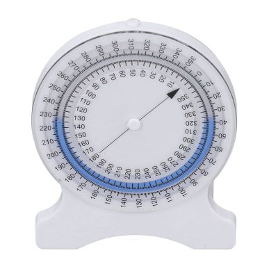 Inclinometer, Bubble Good Sealing Non Leak Clean Physical Therapy Inclinometer 0 to 360 Degree Measurement for Range of Motion Measurement (Blue)