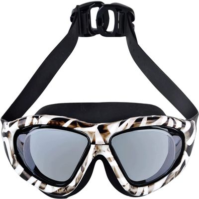 CAFFIA Swim Goggles, Swimming Goggles, Professional Anti Fog No Leaking Protection Wide View Swim Goggles with Adjustable Headband, for Women Men Adult Youth