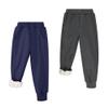 BIG ELEPHANT Boys Girls Fleece Lined Sweatpants, Winter Warm Soft Cotton Elastic Waist Kids Jogger Pants with Pockets view 1