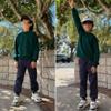 BIG ELEPHANT Boys Girls Fleece Lined Sweatpants, Winter Warm Soft Cotton Elastic Waist Kids Jogger Pants with Pockets view 2