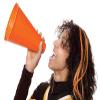 Anderson's Premium Purple 8" Megaphone Noisemaker Boost School Spirit Cheerleader Sports Football Basketball Homecoming Squad Team Party Dance Club Parade Competition Performance Fan Pack of 100 view 3