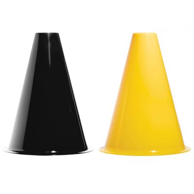 Anderson's Premium Black and Yellow 8" Megaphones Noisemakers Boost School Spirit Cheerleader Sports Football Basketball Homecoming Squad Team Party Dance Club Parade Competition Fan Pack of 100
