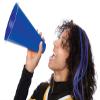 Anderson's Premium Blue and Yellow 8" Megaphones Noisemakers Boost School Spirit Cheerleader Sports Football Basketball Homecoming Squad Team Party Dance Club Parade Competition Fan Pack of 20 view 4