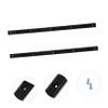 Kisangel 2pcs Professional Skateboard Rib Bone Rails Wear-Resistant Plastic -Collision Rails Easy Installation for Enhanced Deck High-Temperature Resistant Skateboard Accessories view 4