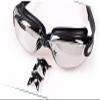 CAFFIA Swimming Goggles Connected to Earplug,No Leaking Anti Fog Lens Swimming Glasses for Adult Women Men and Youth view 3