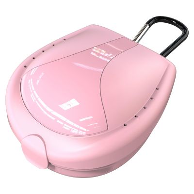 BVN Mouthguard Case Sports, Specialized Football and Basketball Mouthguard Cases, Students, Adults and Seniors Universal Sports Pink