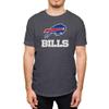 Hybrid Sports NFL - Buffalo Bills - Core Logo - Men's and Women's Short Sleeve T-Shirt - Size X-Large - Buffalo Bills - Heather Charcoal view 1