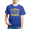 Hybrid Sports NFL - Los Angeles Chargers - Established - Boys and Girls Short Sleeve Fan Shirt - Size Medium - Los Angeles Chargers - Royal Blue view 1