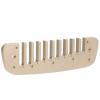 Aluminum Alloy Harmonica Part, Separated 10 Holes Small Comb Harmonica Part with High Strength and Impact Resistance, Not Easy to Deform After Longterm Use (Gold) view 1