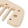 Aluminum Alloy Harmonica Part, Separated 10 Holes Small Comb Harmonica Part with High Strength and Impact Resistance, Not Easy to Deform After Longterm Use (Gold) view 3