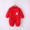 Baby Clothes Boy Winter Jumpsuit Newborn Infant Baby Girl Boy Calendar Chinese New Year Onesie Kimono (Red, 9-12 Months) view 2