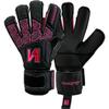ONEKEEPER Vector Junior Goalkeeper Gloves  with Finger Protection/Removable Fingersaves  Soccer Goalie Gloves for Kids & Youth  3.5mm Semi-Pro Latex (Sizes 3-7) (Black and Pink, 6) view 1