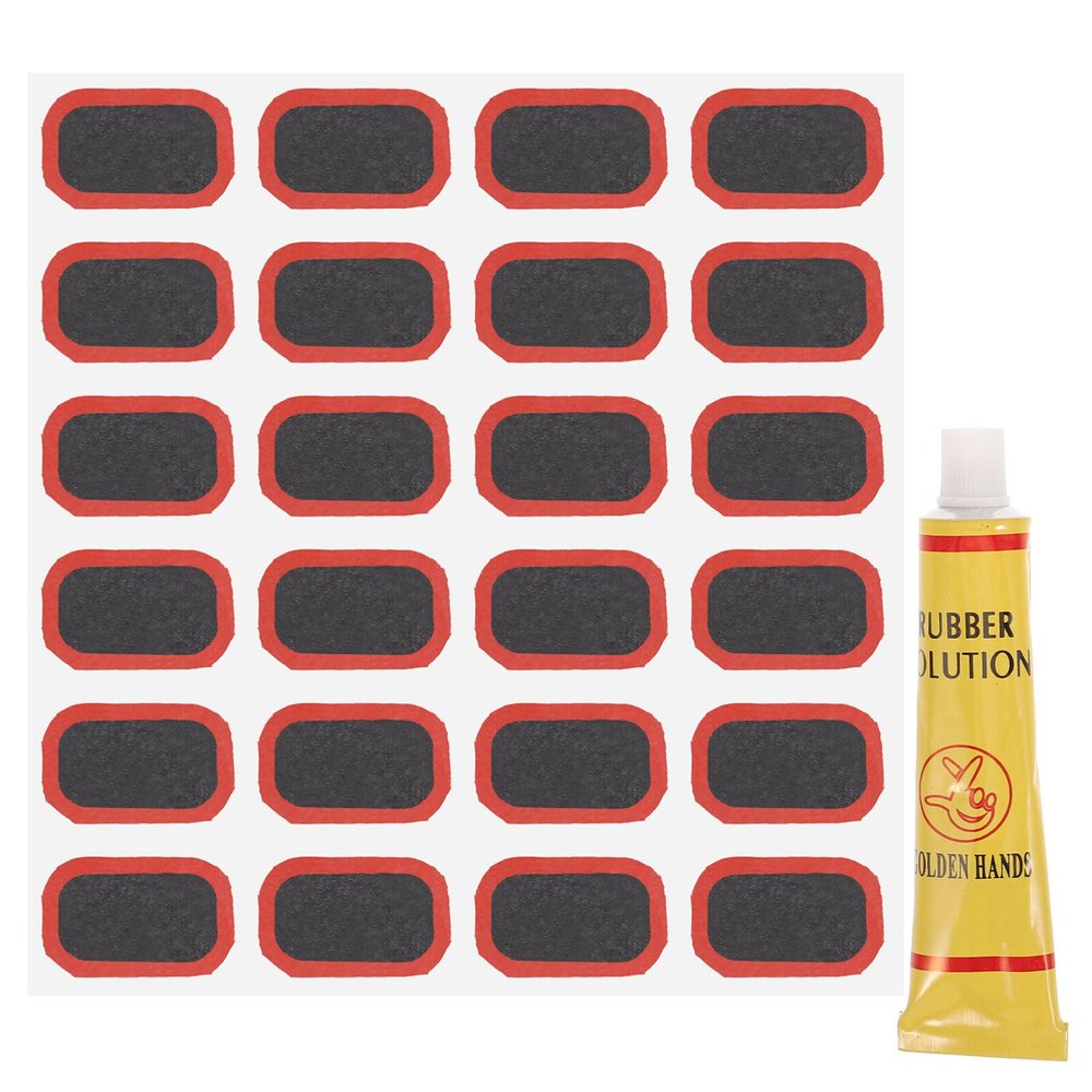 Sosoport Bicycle Tire Patch Repair Kit -1 Tire Repair Tool Metal Patch for Reliable