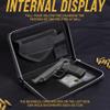 AmazingLife Concealed Carry Holy Bible Gun Case Quality Leather Digit Lock Soft Pistol Cases for LG & SM Guns Storage or Transport view 4