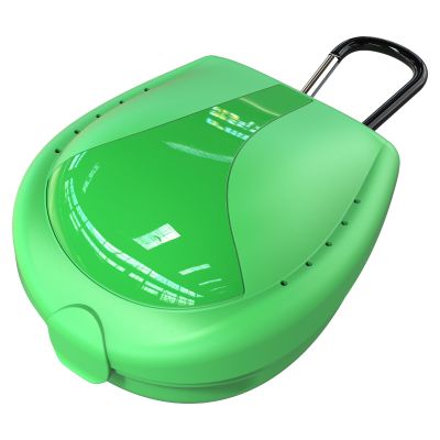 BVN Mouthguard Case Sports, Specialized Football and Basketball Mouthguard Cases, Students, Adults and Seniors Universal Sports Green