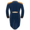 ACSUSS Men's Sexy Ringmaster Costume Velvet Swallow-tailed Coat Halloween Circus Showman Jacket Dark Blue C 3X-Large view 4