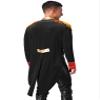 ACSUSS Men's Sexy Ringmaster Costume Velvet Swallow-tailed Coat Halloween Circus Showman Jacket Black C Small view 2
