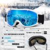 SPOSUNE OTG Ski Goggles Men Women, Over Glasses Anti Fog Snowboard Goggles, UV Protection Snow Goggles Skiing Goggles for Adult & Youth view 4