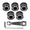 DJC Bike Chainring Aluminum Bolts for Single and Double Chainring M8 Road Bike MTB,with M5 Hex Wrench and Install Tool Wrench(Aluminum Grey, Single Chainring Bolts) view 1
