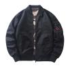 MQMYJSP 2 Sides Wearable Jacket Men Camo1 Spring Ma-1 Flight Coat Male Baseball Jackets Mens Cargo Tops Spring Black S view 1