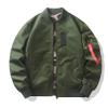 MQMYJSP 2 Sides Wearable Jacket Men Camo1 Spring Ma-1 Flight Coat Male Baseball Jackets Mens Cargo Tops Spring Black S view 3