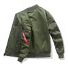 MQMYJSP 2 Sides Wearable Jacket Men Camo1 Spring Ma-1 Flight Coat Male Baseball Jackets Mens Cargo Tops Spring Black S view 4
