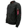 MQMYJSP Ma-1 Men Jacket Windbreaker Streetwear Baseball Coat Men's Spring Jacket Navy Blue M view 3